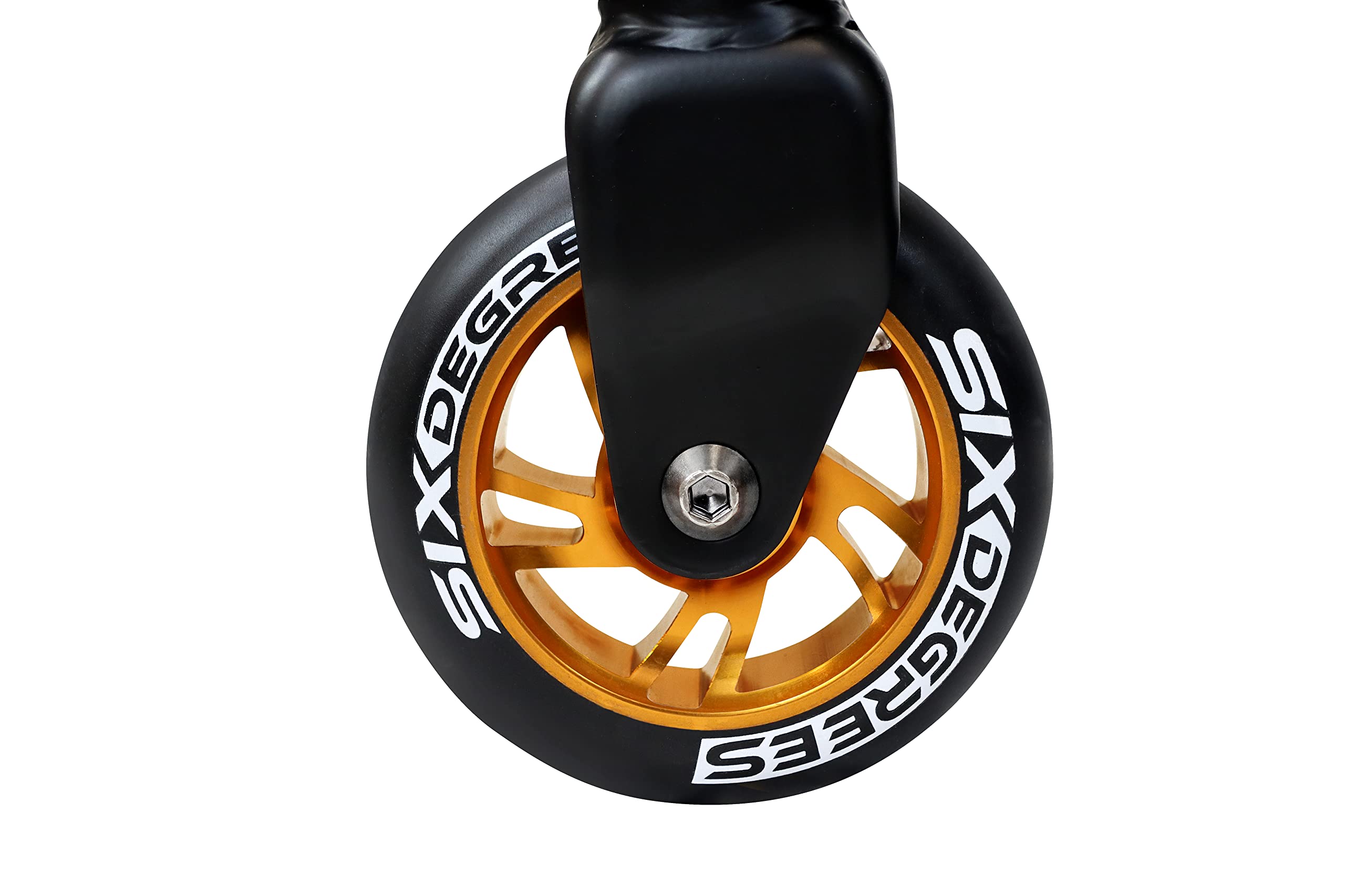 Six Degrees Aluminium Stunt Scooter - Freestyle Kick Scooter, 100 mm wysokie koła z odbiciem, ABEC 9, wzmocnione drążki obsługowe, sterowanie 360°