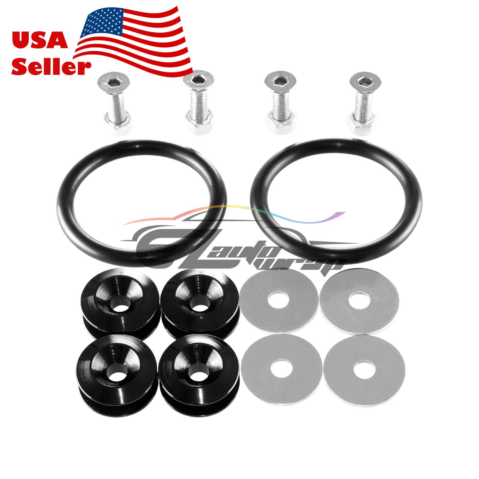 Quick Release Fasteners Xotic Tech JDM - Aluminum Bumper & Trunk Fastener Kit In Black Bumper Removal Kit - Foto 13