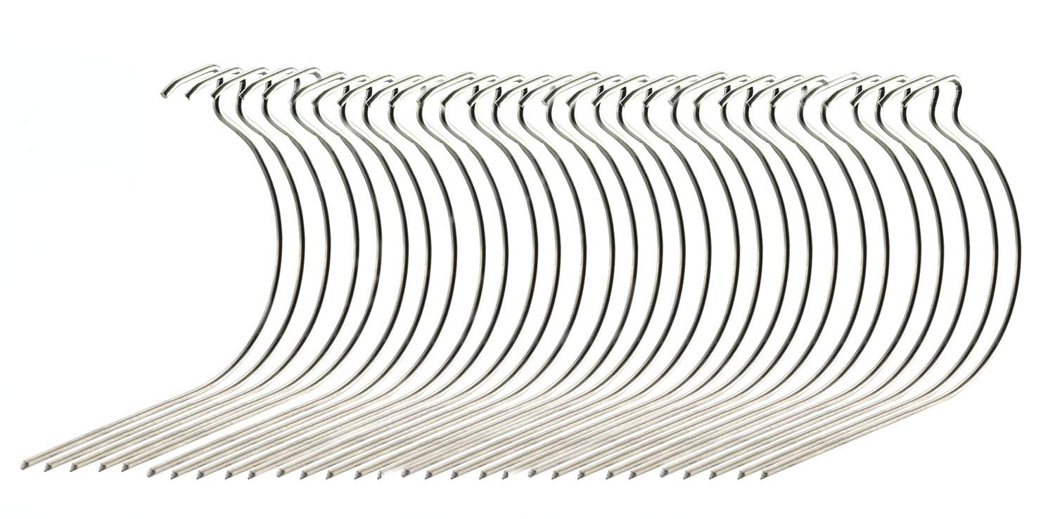 Ruiling Light 30Pcs Picture Frame Hanger Stainless Steel Wire Twist Hercules Hook For Wooden Wall Artwork No Trace Small Hole