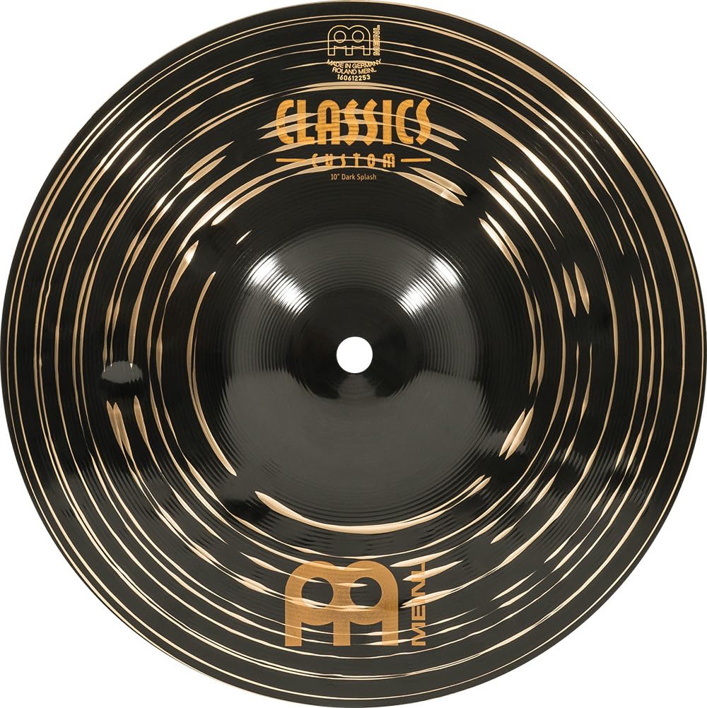 Meinl Cymbals Classics Custom Dark Beckenset - Mit Splash, Trash Crash und China Schlagzeug Becken - B12 Bronze, Dunkles Finish (‎CCD101618)
