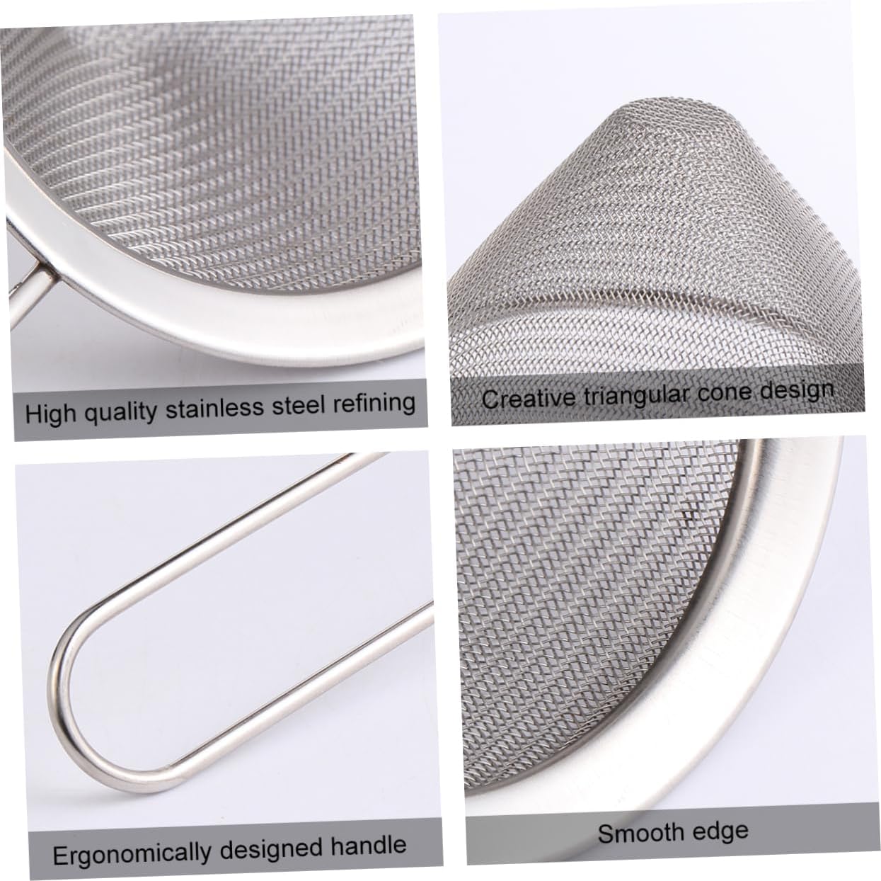 3pcs Professional Bar Strainer Ice Filter Juice Residue Strainer for Cocktail