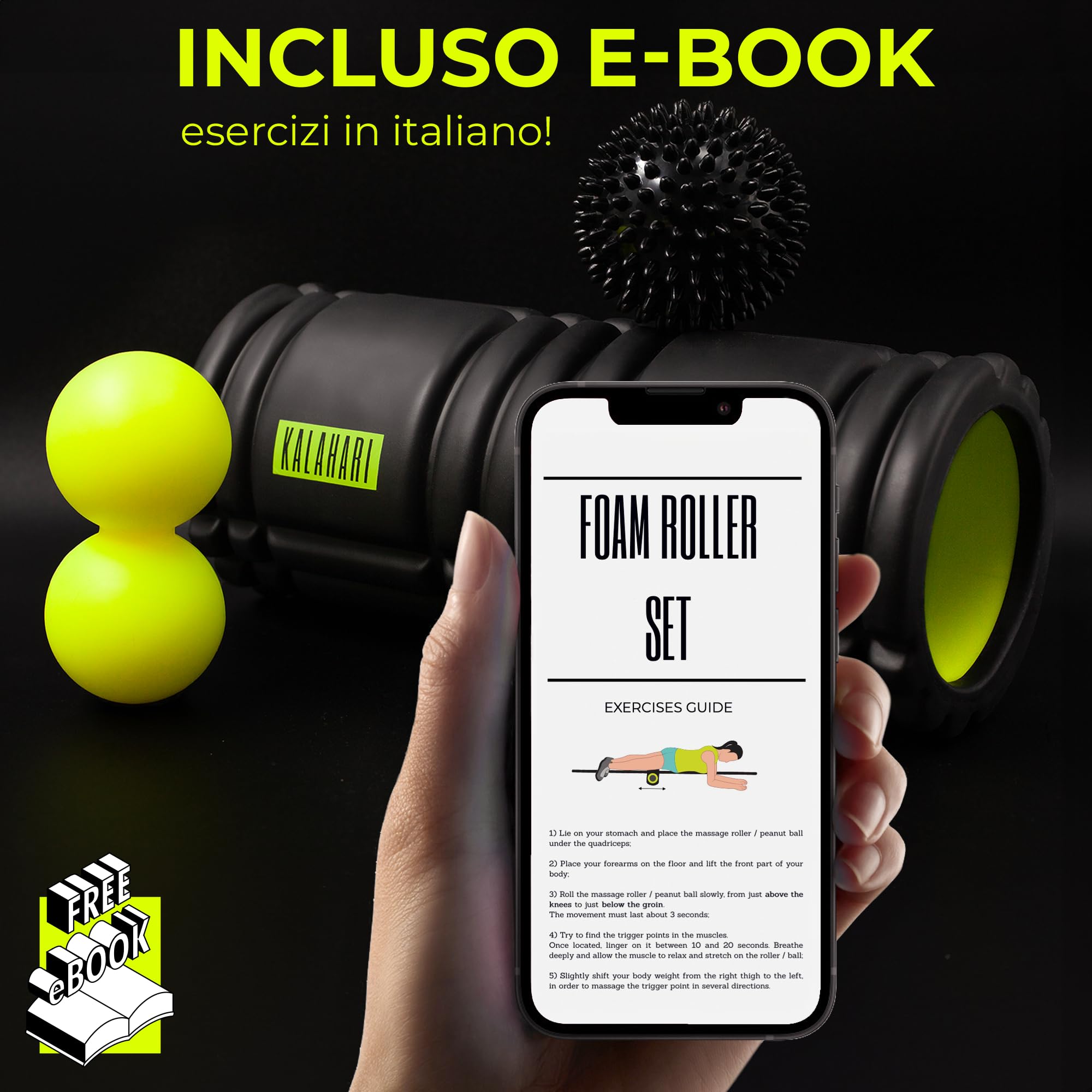 Rullo In Schiuma FXR SPORTS Per Yoga E Palestra - Foto 5