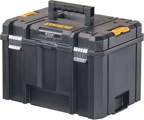 DEWALT TSTAK Tool Box, Extra Large Design, Removable Tray for