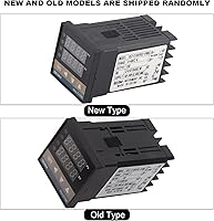 Vista 8 de Fafeicy 32.0-752.0 °F Digital LED PID controlador de temperatura Kit de termostato Kit de controlador de temperatura AC 110V-240V para controlar