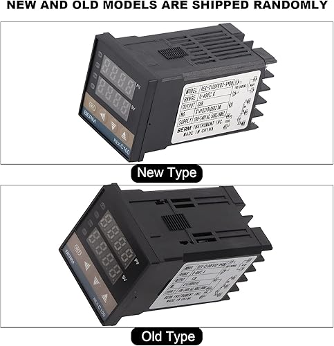 Miniatura 8 de Fafeicy 32.0-752.0 F Digital LED PID controlador de temperatura Kit de termostato Kit de controlador de temperatura AC 110V-240V para controlar la