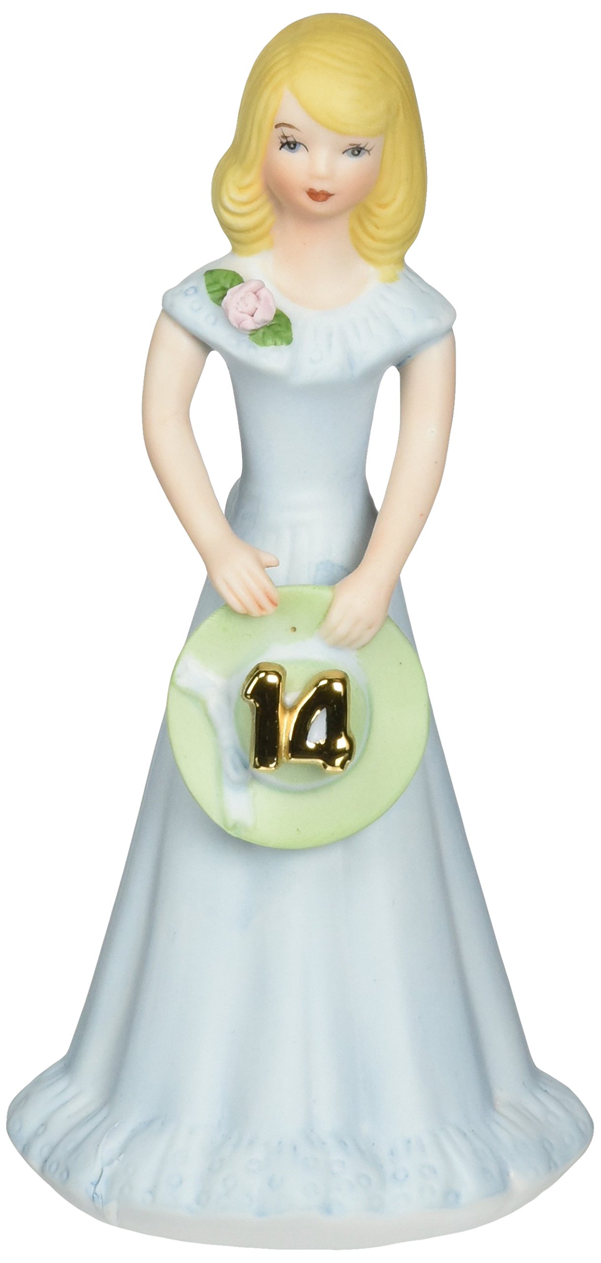 Growing Up Girls “Blonde Age 14” Porcelain Figurine, 6.5”, Blue
