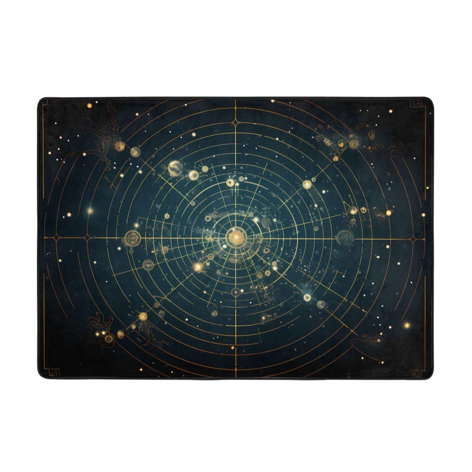 Tapis de sol doux grand format BROLEO motif zodiaque astro