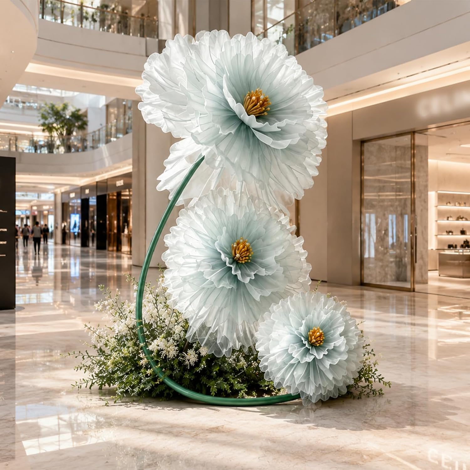 Celadon 6.6Ft Giant Artificial Flowers for Decoration with Stand &Sandbag image 5