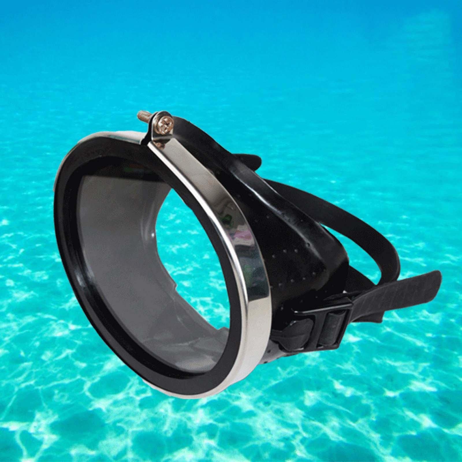 Maschera subacquea con lente trasparente in vetro temperato, comfort subacqueo, visione ampia, a prova di perdite, tipo 2