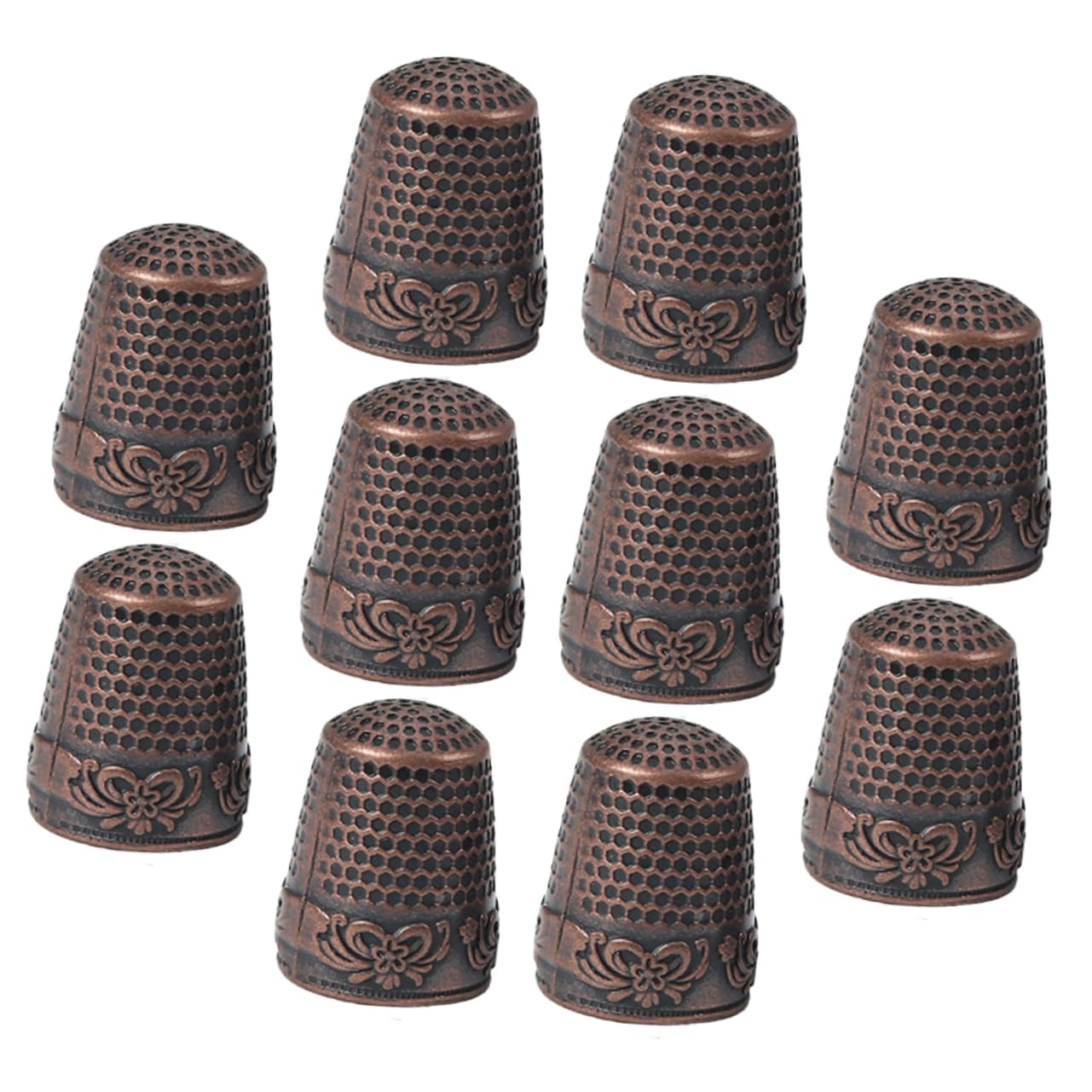 HOMSFOU Professional Sewing Finger Cover Durable Thimble for Hand Quilting DIY Thimble Set Easy to Use