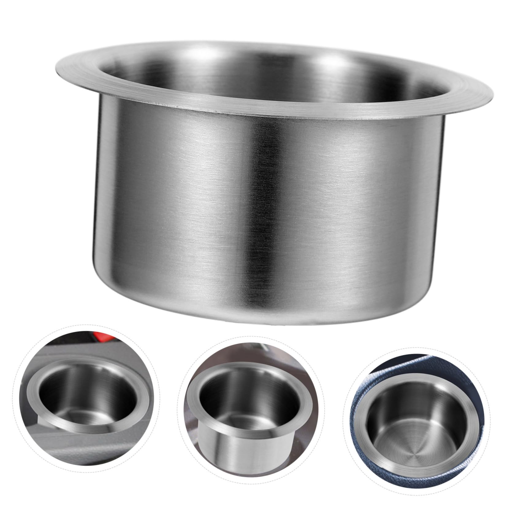 Porte-gobelet INOX Argenté Lot de 10, Camping-Cars 8, 5x5, 5cm