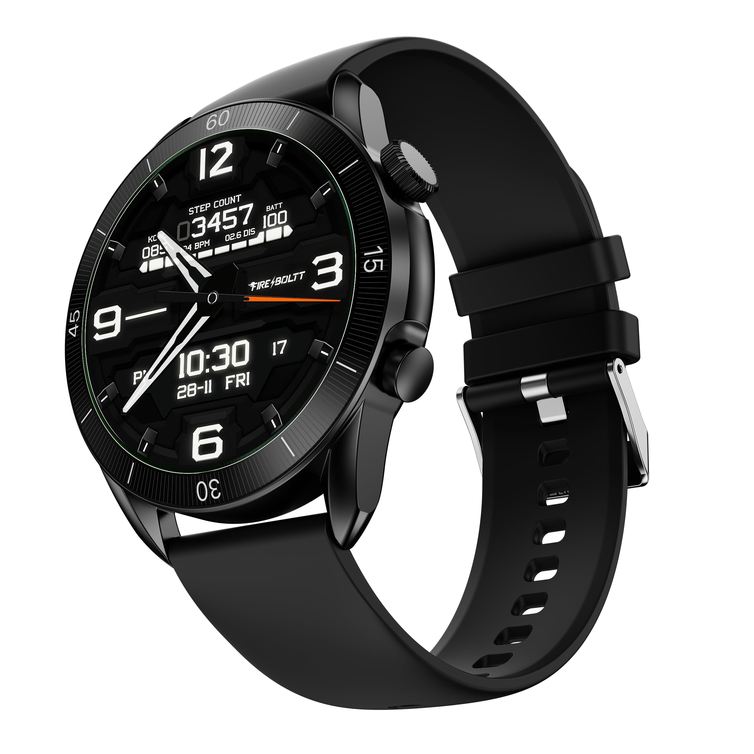Fire-Boltt Legacy Luxury Smartwatch | 1.43" AMOLED Display with Always On | Bluetooth Calling & Voice Assistant | IP68 Water Resistant | Health & Fitness Tracker with 110+ Sports Modes (Black)-image-12