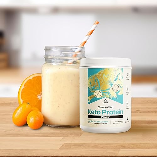 Miniatura 5 de LevelUp - Polvo de proteína de colágeno alimentado con hierba aceite C8 MCT aislado de proteína de suero de leche mantequilla irlandesa suplemento