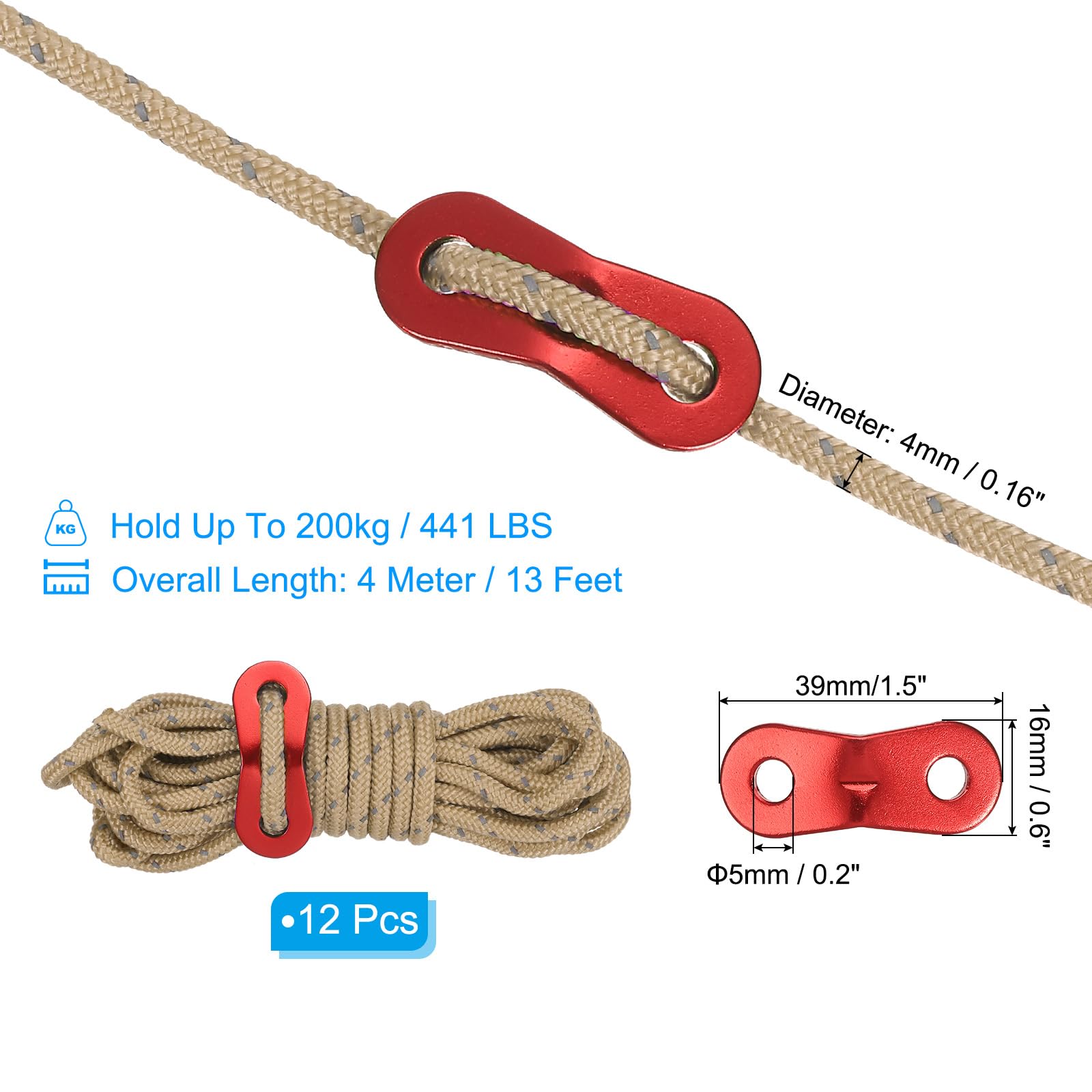 PATIKIL 4mm Tent Rope - Image 2