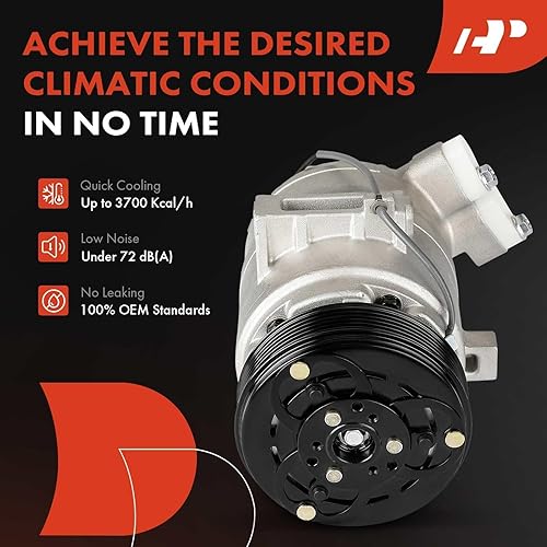 Miniatura 7 de A-Premium Compresor de aire acondicionado AC con embrague compatible con Mazda 6 2003-2008, 2.3L 3.0L