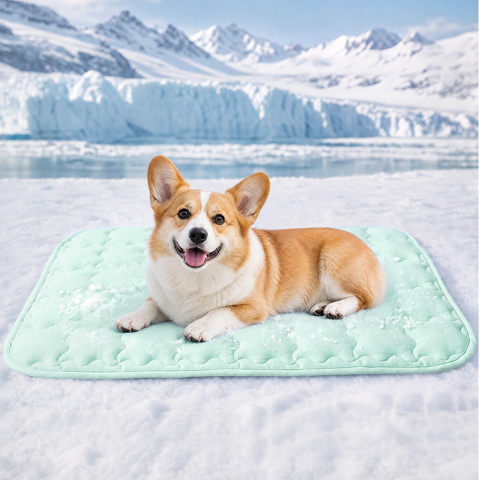 Photo 1 of Luciphia Dog Cooling Mat - Green, 30x40 inches
