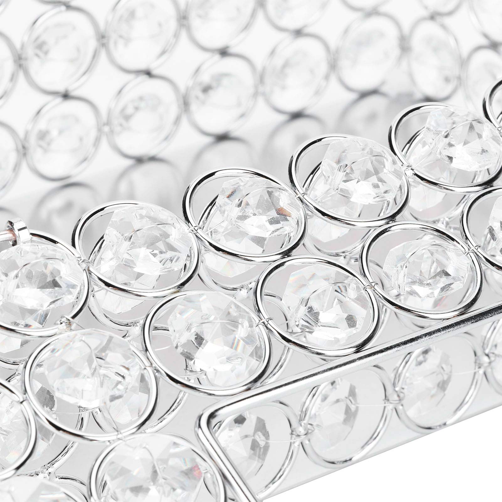 Kristall-Taschentuchbox Aus Glas – Elegante Kosmetiktücher-Box Für Desktop (Silber)