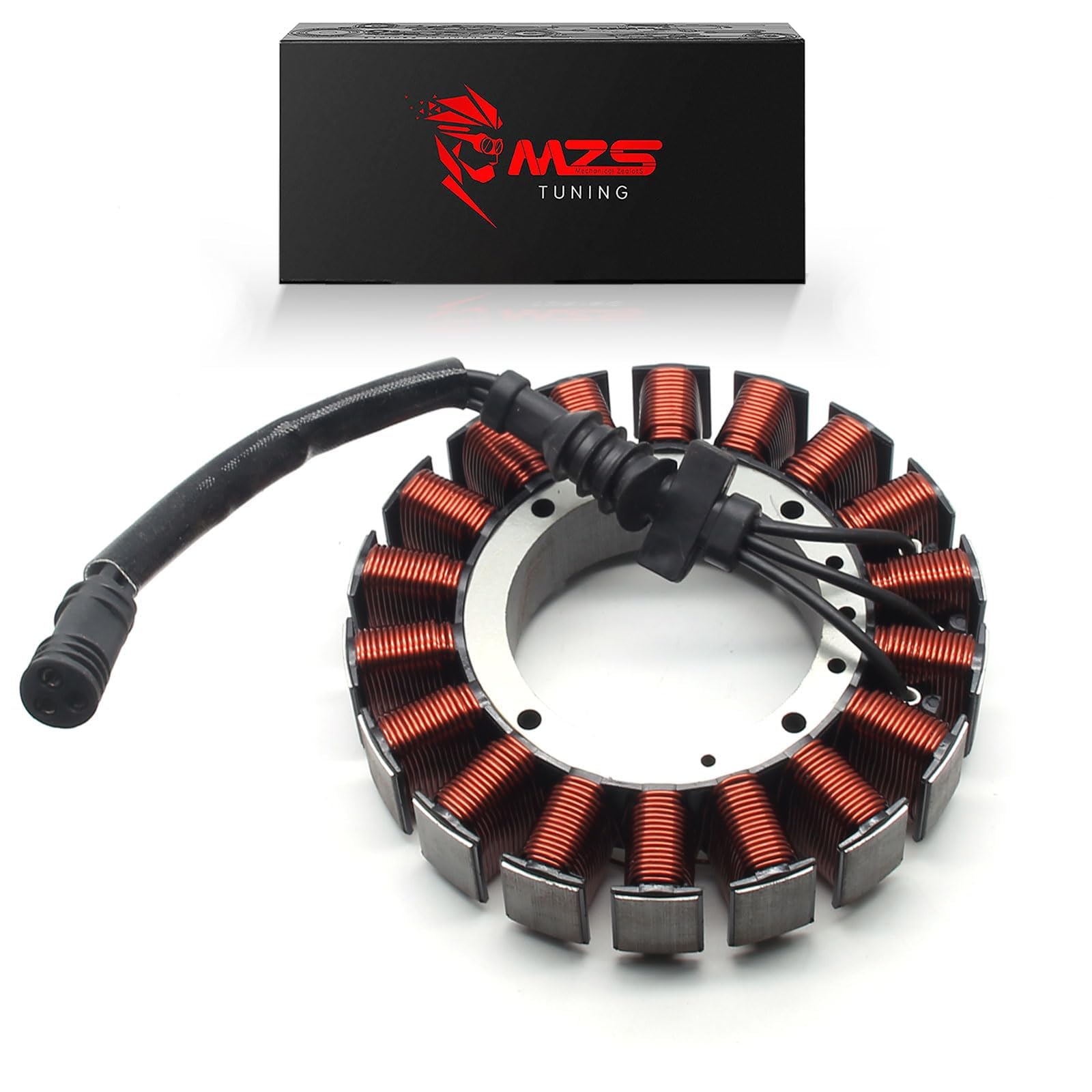 MZS Motorcycle Electric Stator Coil 30017-08 50A Compatible With Dyna 2008-2017 / Softail 2008-2017 / FLSTSB 2008-2011