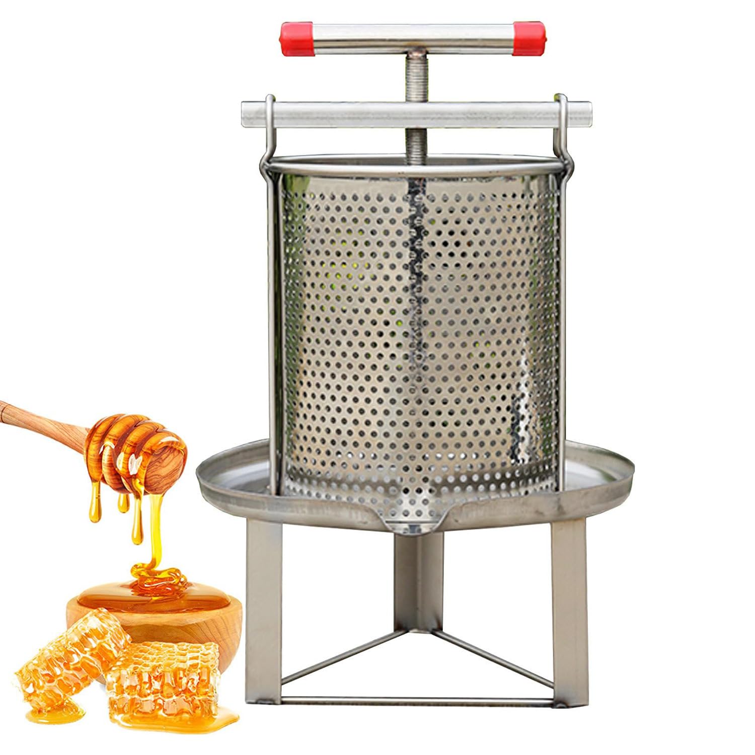 Extractor de prensa de miel de acero inoxidable para apicultores - Equipo de extracción eficiente para apicultura y agricultura