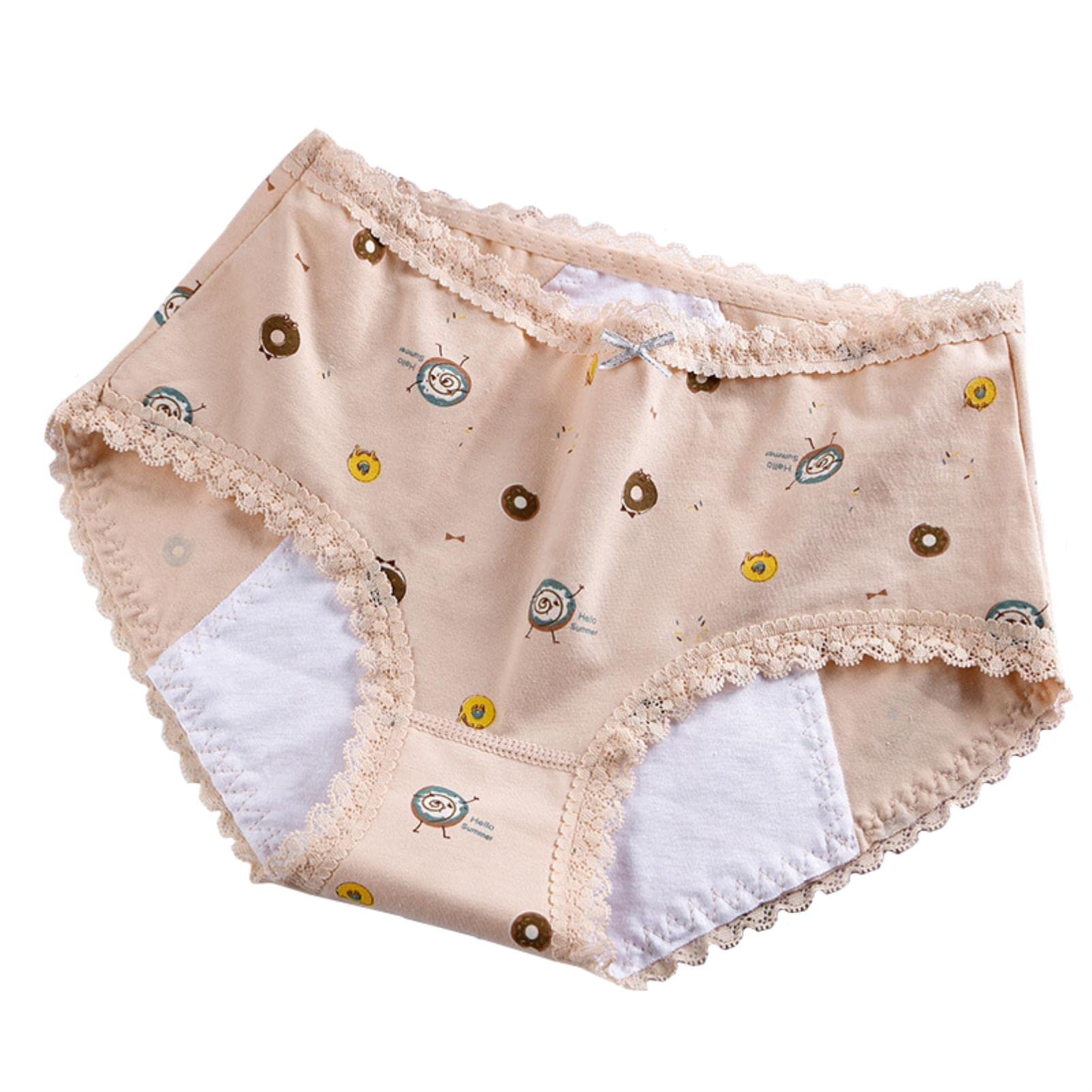 TTDGYYXW Period Panty 6 Teile/los Damen Menstruation Höschen Auslaufsicher Niedrige Taille Frauen Slips Baumwolle Dessous Menstruation Unterwäsche