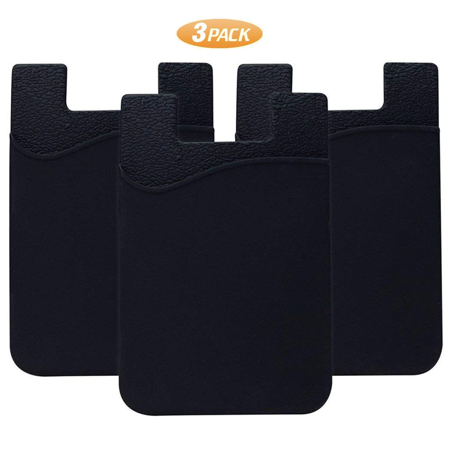 Amazon.com: Cell Phone Card Holder for Back of Phone Case. Silicone Stick  On Pocket Wallet for iPhone, Android & Other Flat Surfaces, Great for Credit  Cards, Business Card, Cash & ID Cards (