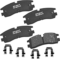 Vista 234 de Pastillas de freno traseras cerámicas Bendix Premium SBC1337 para Cadillac CTS 2014-2008, SRX 2016-2010, Chevrolet Camaro 2015-2010, Saab 9-4X 2011