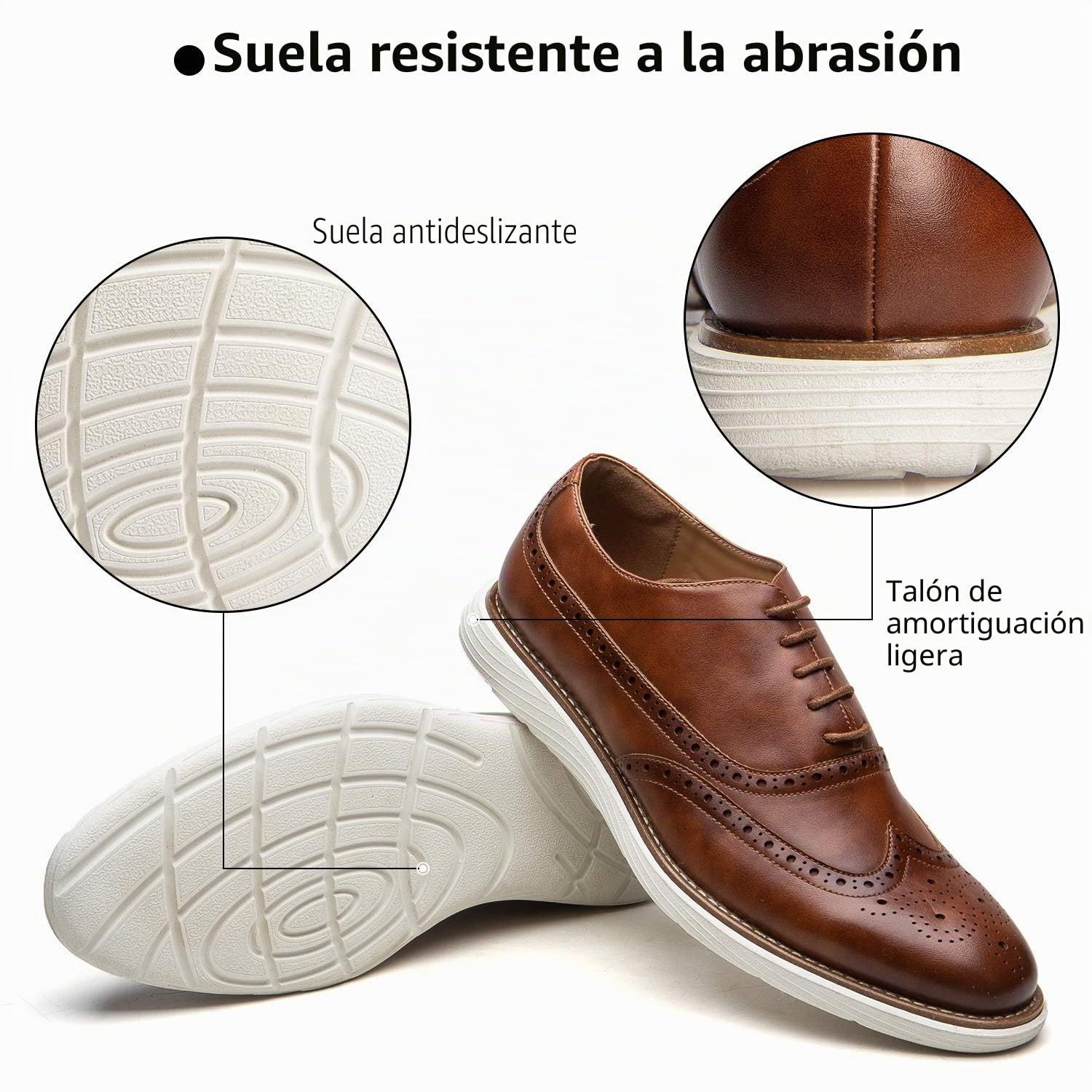 JITAI Men Oxfords Shoes Zapatos de Vestir Casuales para Hombres Zapatos de Moda Ligeros con Cordones