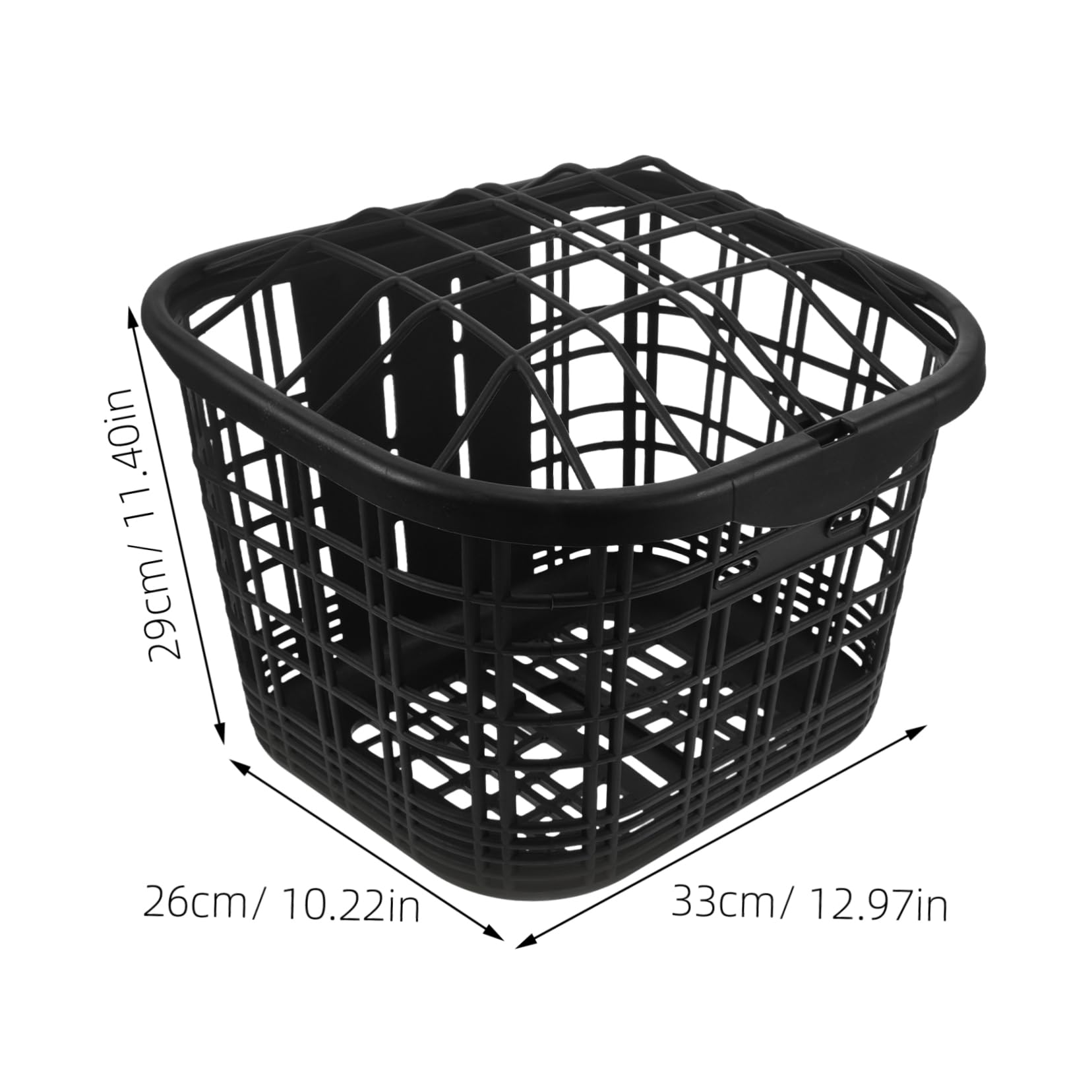 GRIRIW Front Basket Electric Bike Storage Basket Detachable Container for Capacity Items Convenient Cycling Supply for Groceries Books and Pets