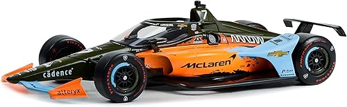 Dallara IndyCar #7 Felix Rosenqvist Flecha invicta McLaren SP Indianápolis 500 NTT IndyCar Series (2022) 118 Modelo de automóvil fundido a presión