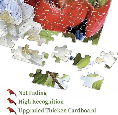 Miniatura 4 de Rompecabezas de pájaros para adultos de 1000 piezas, rompecabezas de flores con animales, rompecabezas de jardín natural para adultos de 1000 piezas