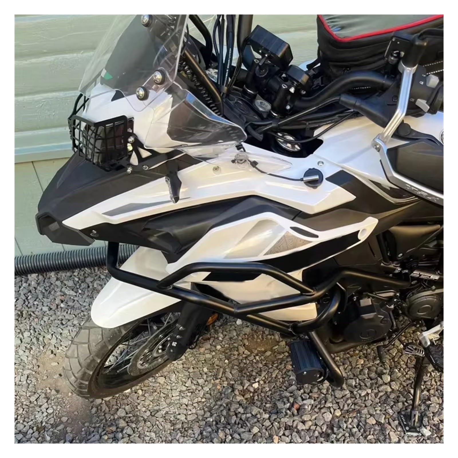Paramotore Tubolare Per Benelli Per TRK502 Per TRK502X Per BJ500GS 2021 2022 2023 Paraurti Per Protezione Motore Moto Barra Protezione Telaio Gabbia Acrobatica Motorcycle motore Paraurti