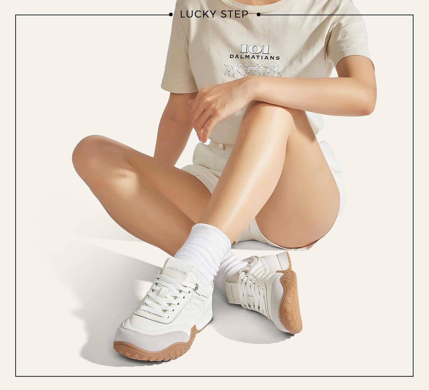 LUCKY STEP Women's Retro Walking Shoes Tennis Non Slip Platform Trainers Fashion Sneakers Work Shoes - Image 2