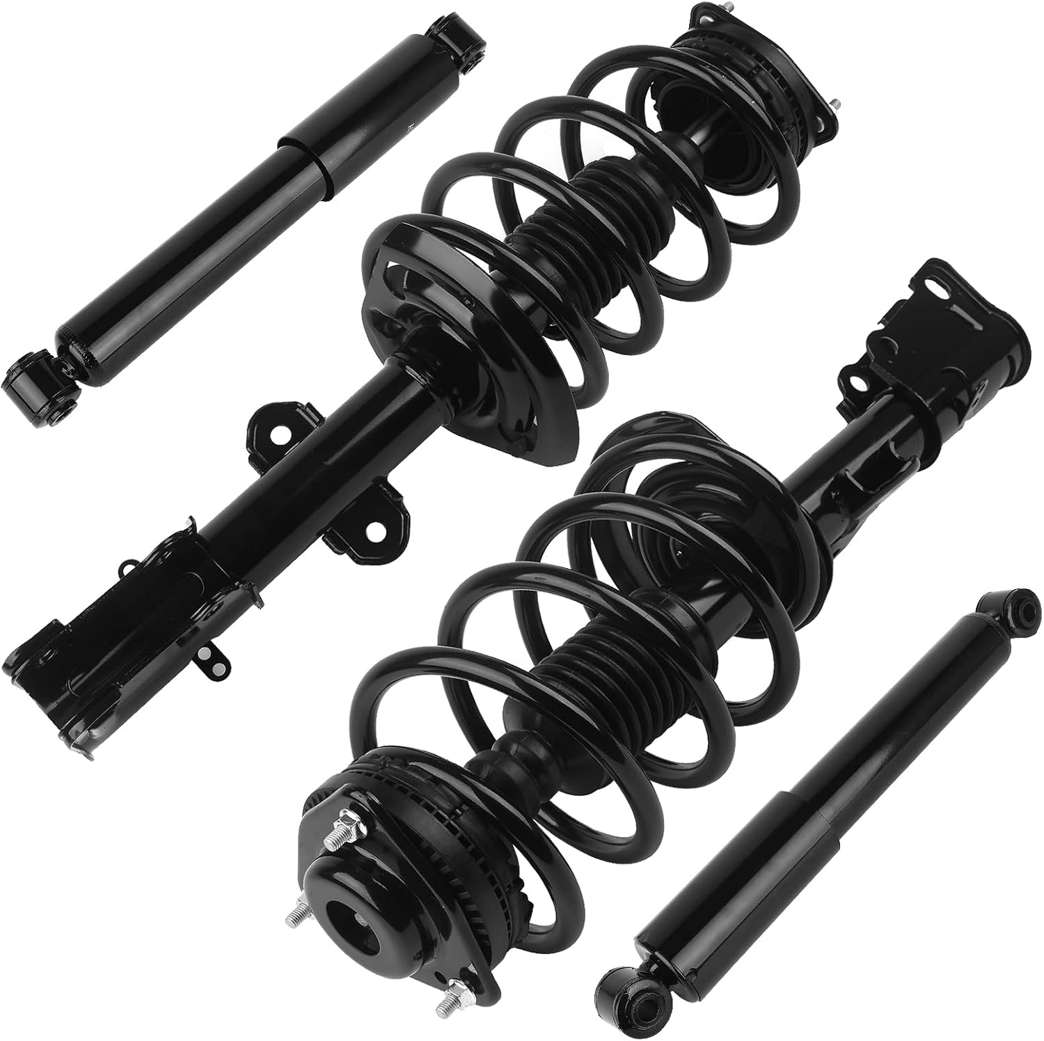PAROD 4 PCS 171128L 171128R 37290 Front and Rear Shock Absorber Struts Fit for 2008-2016 Chrysler Town & Country, 2008-2019 Dodge Grand Caravan w/Coil Springs