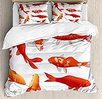 Vista 293 de Ambesonne Juego de funda de edredón color menta, líneas onduladas horizontales a rayas blancas abstractas de tonos suaves, exhibición de arte