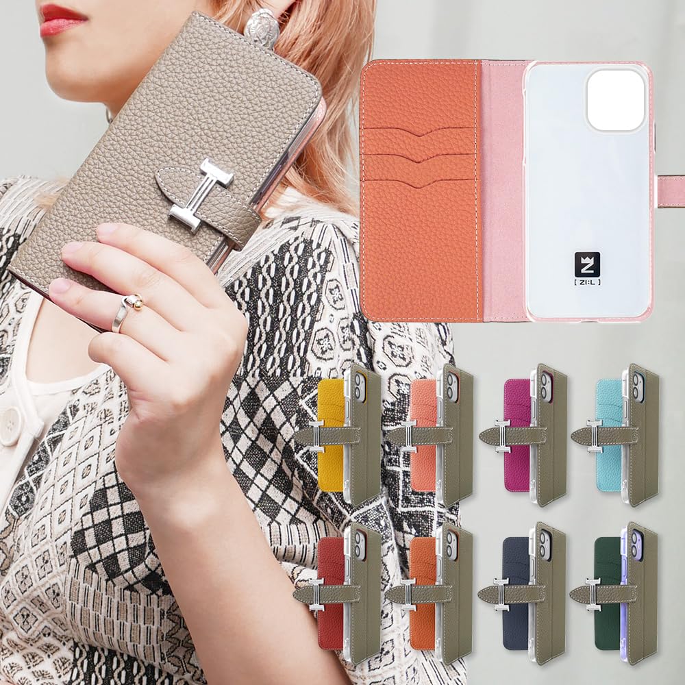 Amazon.co.jp: ZI:L（ジール） iPhoneXR 対応 ケース 手帳型