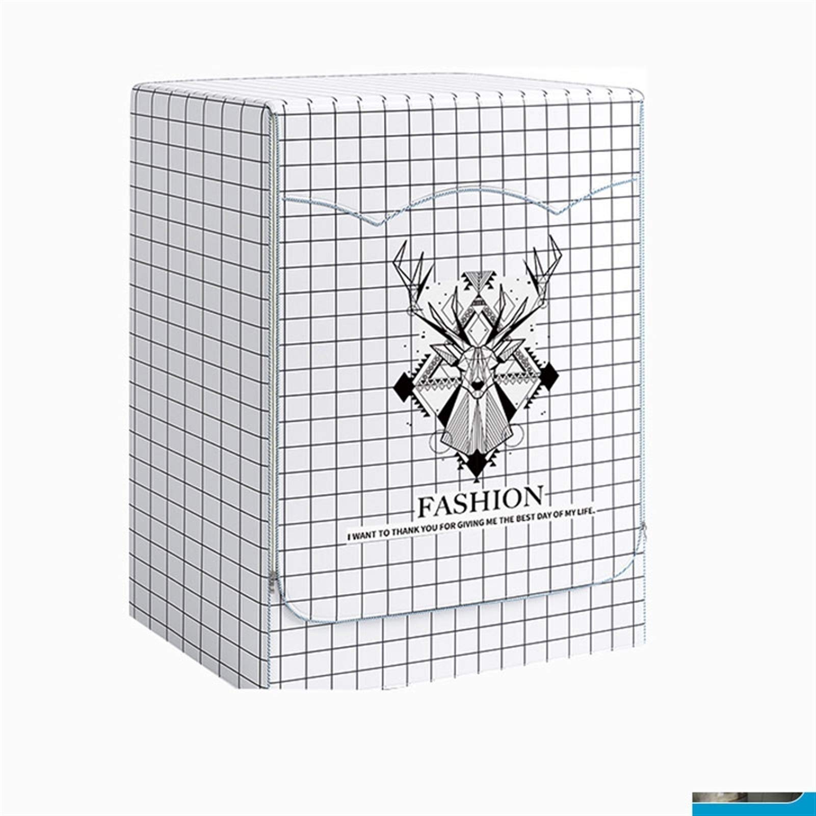 FWKTG Washer/Dryer Cover for Front-loading Machine, Washine Machine Cover - Zippers Design - Waterproof & Sun Protection (Color : B, Size : S)