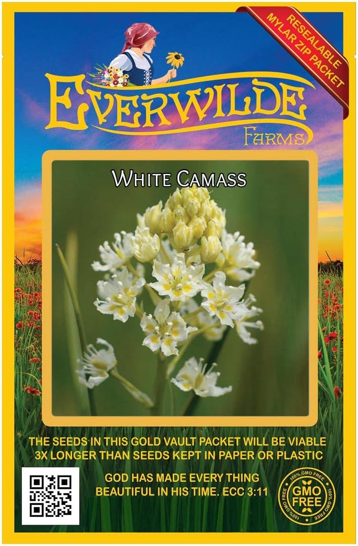 Everwilde Farms - 1 Oz White Camass Native Wildflower Seeds - Gold Vault
