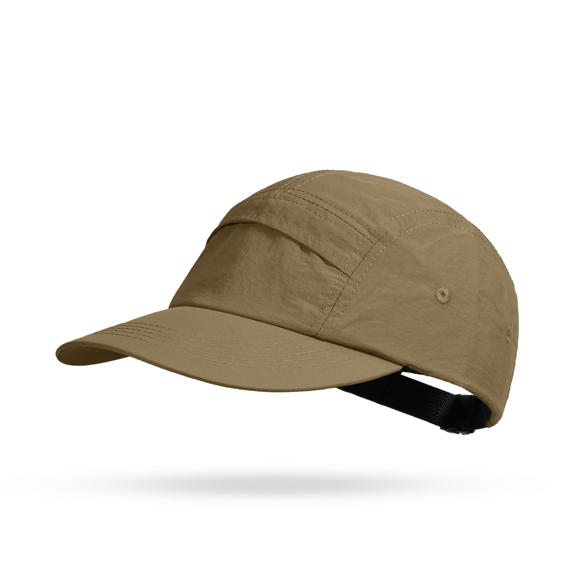 CLAPE Schnelltrocknend 5 Panel Sport Kappe Sommer Wasserdicht Basecap Herren Unstructured Baseball Cap UV Schutz Laufkappe Outdoor Sun Cap Low Profile Camp Cap