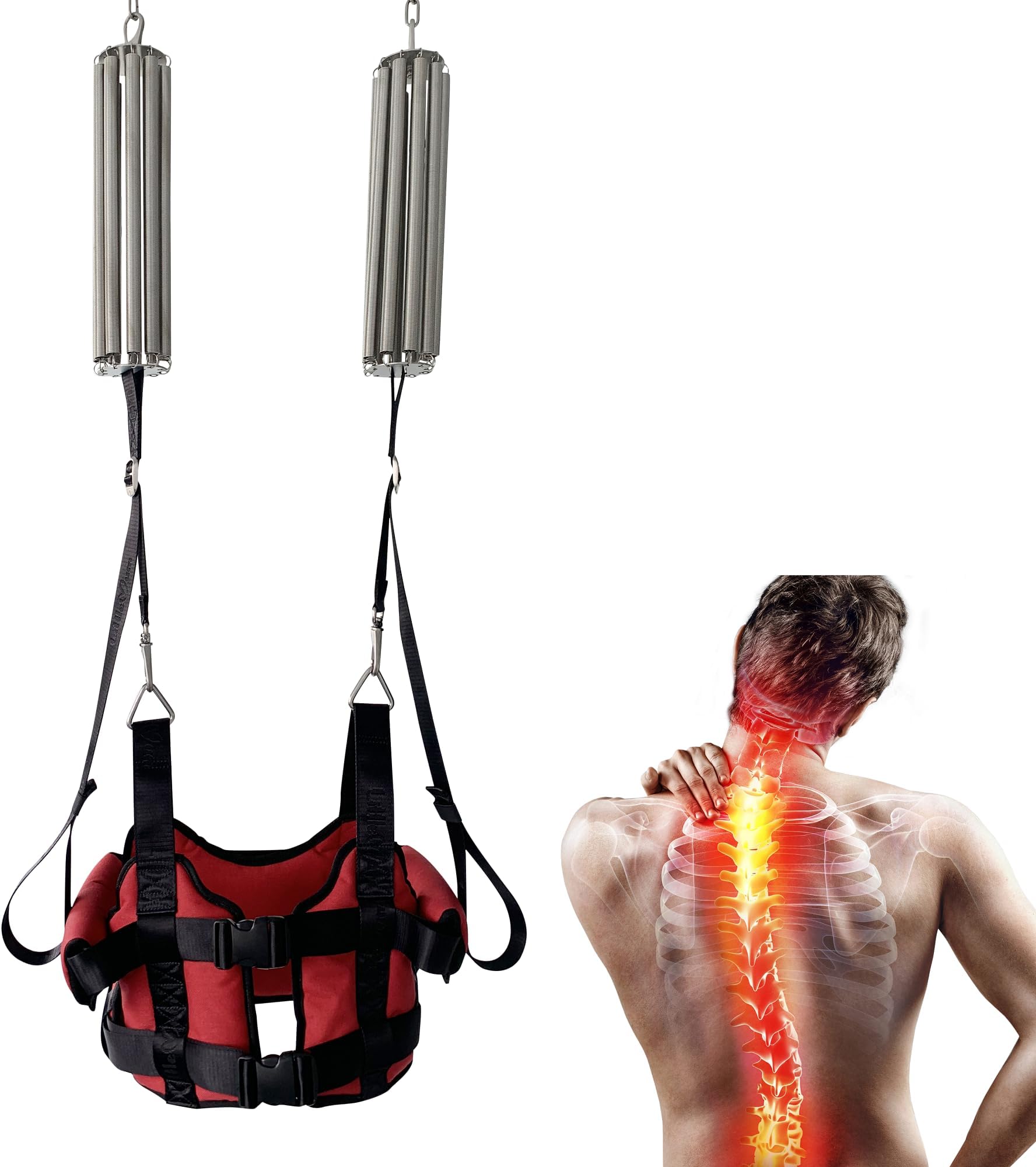 Back Traction Device, Back Stretcher, Lumbar Spinal Decompression Apparatus