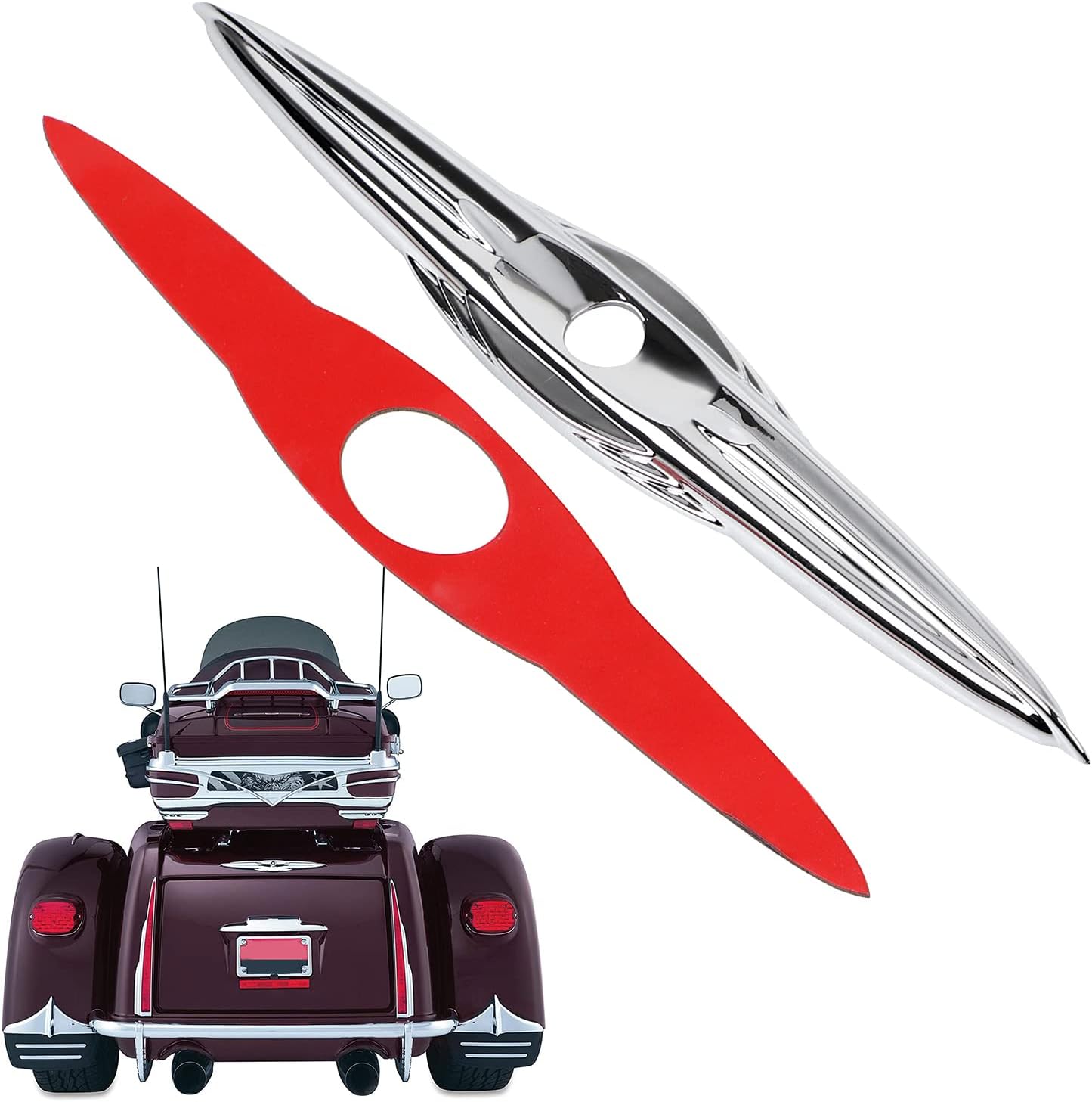 SHMTOOL Chrome Rear Trunk Latch/Key Hole Lock Accent for