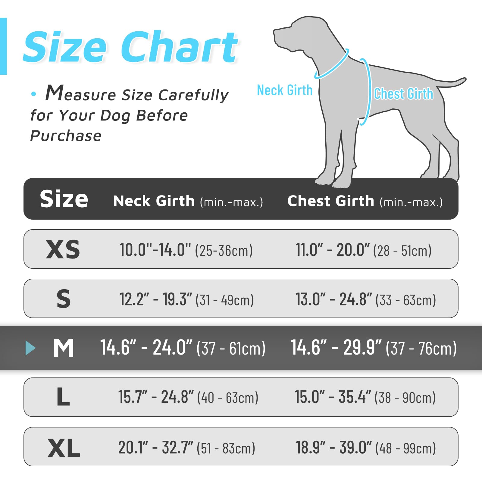 Eagloo Pettorina Cane Taglia Media, Pettorina ad h, Pettorina Antifuga Cane, Pettorina Anti Tiro per Cani con Doppio Gancio, Imbracatura Robusto e Regolabile per Addestramento, M, Azzurro