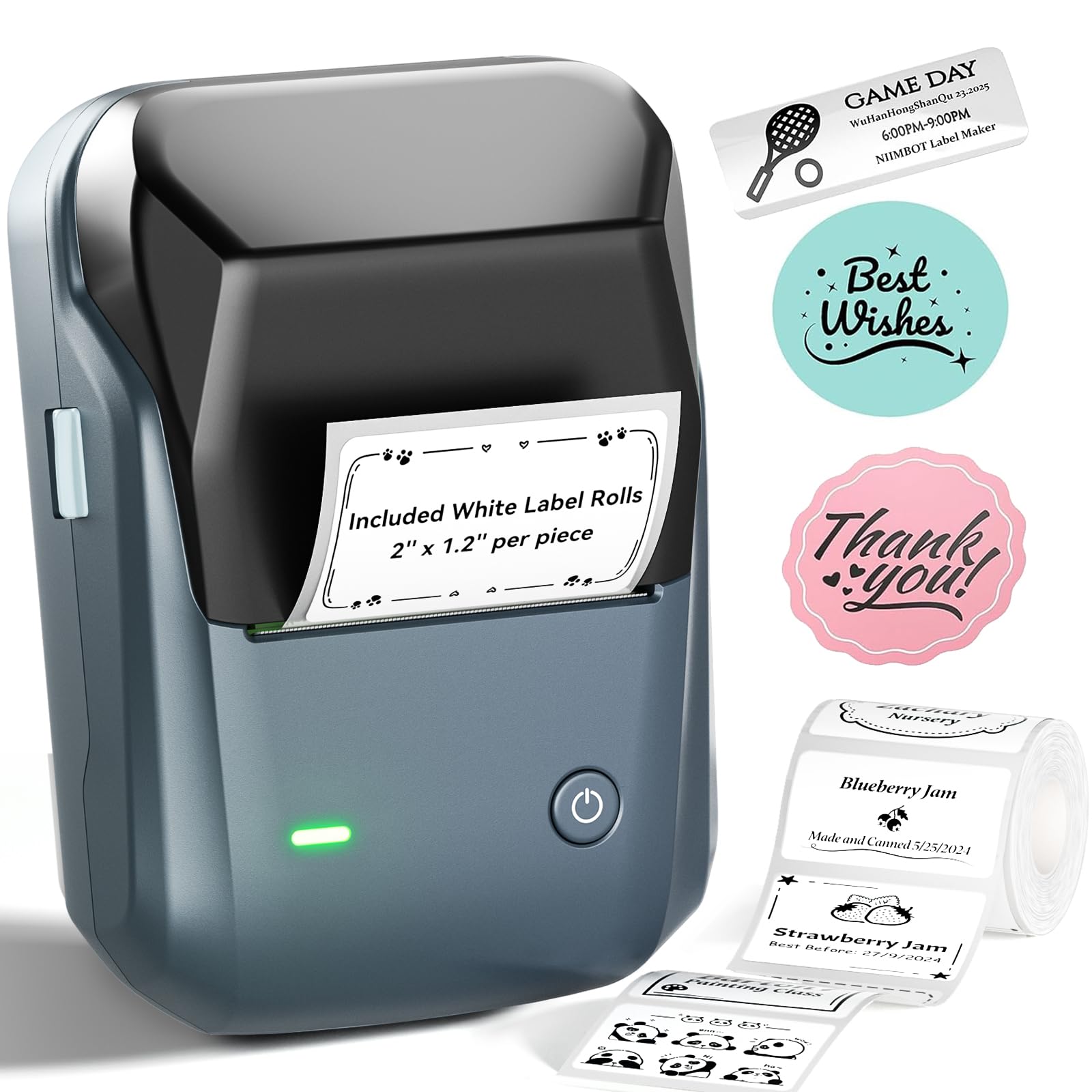 NIIMBOT B1 Label Printer with 1 Roll Starter Tape, Bluetooth Label Printer, Thermal Labeler Sticker, Print Size 20-50 mm, Compatible with iOS and Android for Retail, Office, Supermarket-image-45