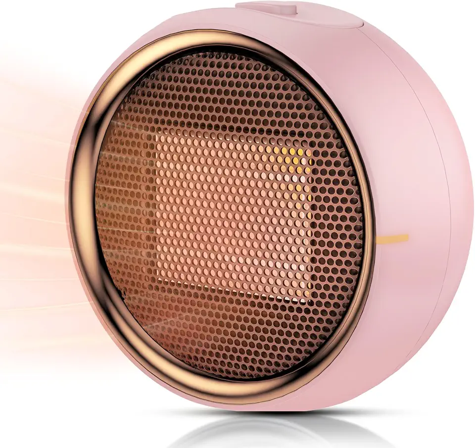 Aquecedor de ambiente, aquecedores elétricos portáteis de cerâmica PTC para uso interno, aquecimento eficiente 2S, proteção contra derrubada e superaquecimento, mini aquecedor de mesa pequeno e
