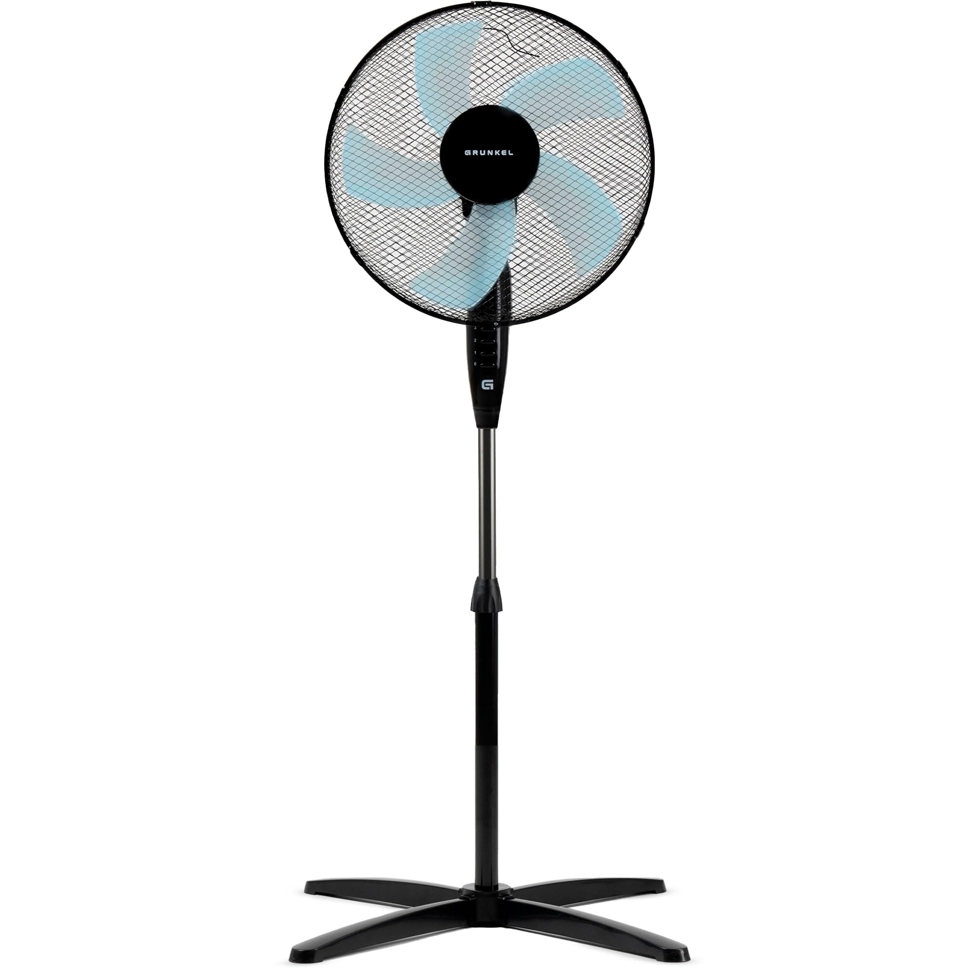 Ventilador De Pie Grunkel FAN-165: 50W De Potencia, 40cm De Diámetro Y Oscilación De 90° Para Refrescar Toda La Habitación