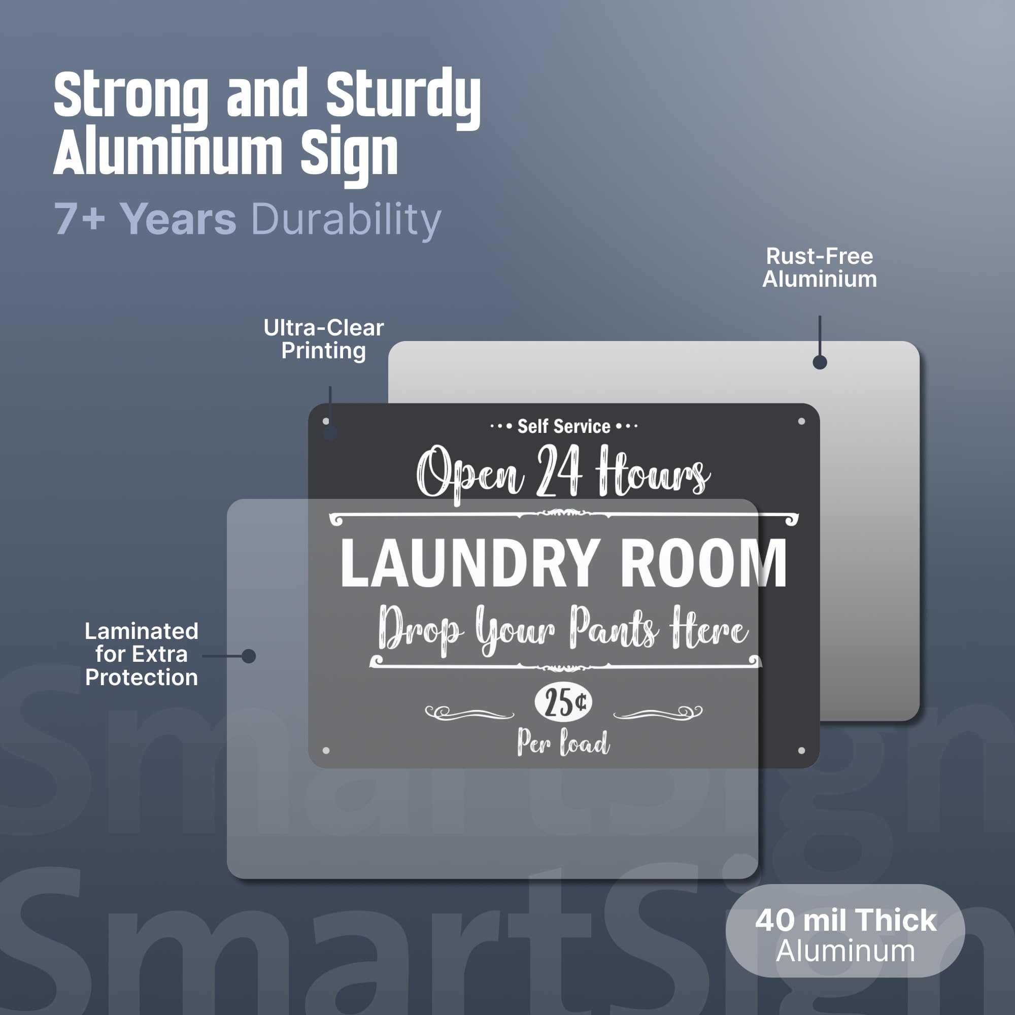Amazon.com: SmartSign Laundry Room Drop Your Pants Here Sign