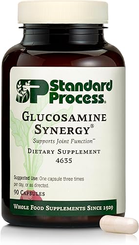 Standard Process Glucosamine Synergy - Suplemento de apoyo a la salud de las articulaciones - Apoyo al tejido conectivo con glucosamina y boswellia