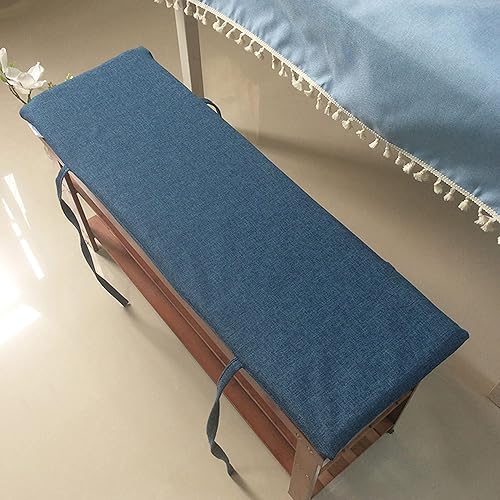 Miniatura 2 de Cojín de banco de jardín suave de 1.6 in de grosor para silla de 2 y 3 plazas, antideslizante, lavable, para muebles de patio, cocina o banco de