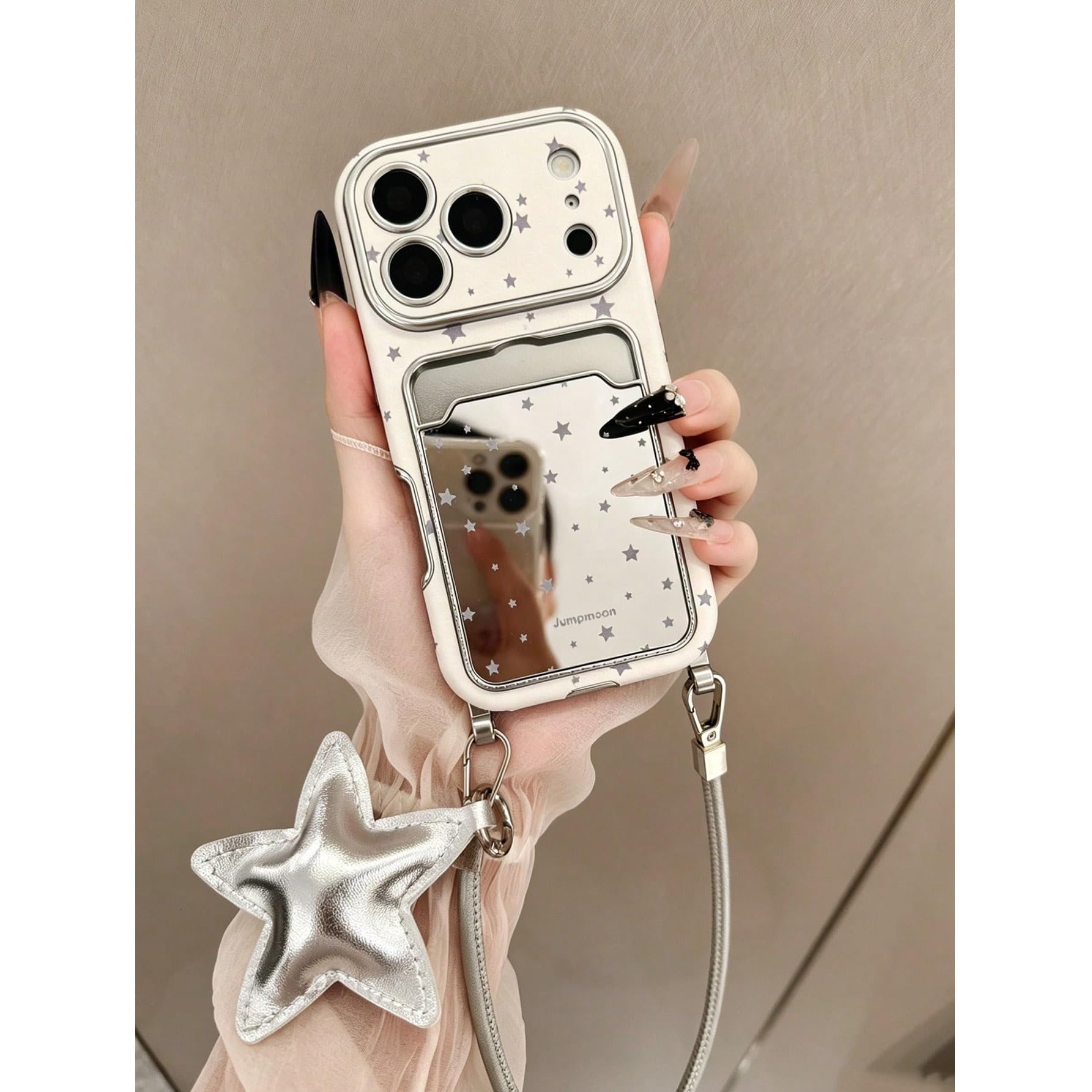 Amazon.co.jp: Jetyon iPhone 14 pro 用 スマホケース 星・リボン