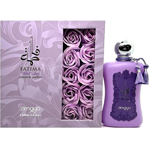 Afnan Zimaya Precious Collection Fatima Velvet Love Eau de Parfum Spray for Women, 3.4 Ounce
