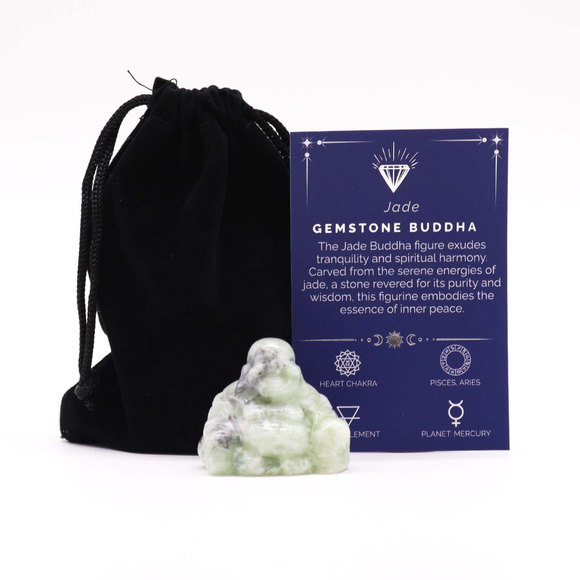 Gemstone Figures Gemstone Small Buddha Jade